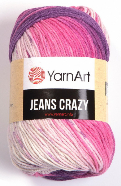 Fir de tricotat sau crosetat - Fire YARNART JEANS CRAZY COD 8206