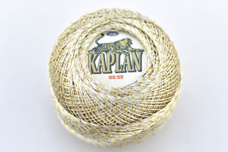 Fir de crosetat polyester + lurex KAPLAN 301