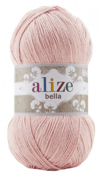Fir de tricotat sau crosetat - Fir BUMBAC 100% ALIZE BELLA 100 - PUDRA 613