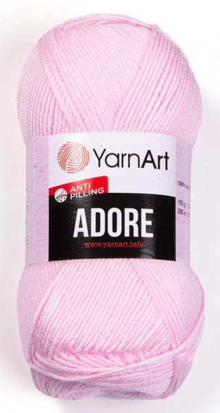 Fir de tricotat sau crosetat - Fire acril anti pilling YARNART ADORE COD 361