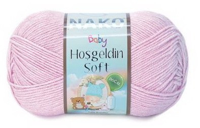 Fir de tricotat sau crosetat - Fire amestec BAMBUS + POLIAMIDA NAKO Hoşgeldin Soft ROZ 10838