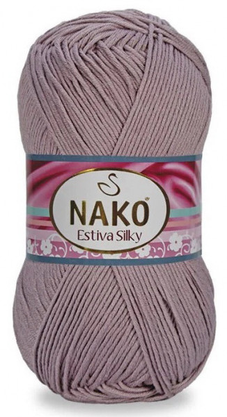 Fir de tricotat sau crosetat - Fire amestec Bumbac + Bambus NAKO ESTIVA SILKY 12928