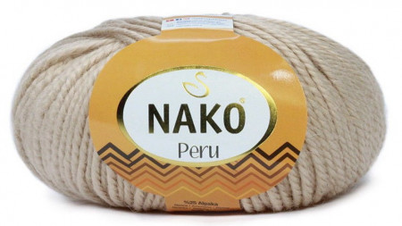 Fir de tricotat sau crosetat - Fire din amestec alpaca, lana si acril Nako Peru - BEJ COD 1529
