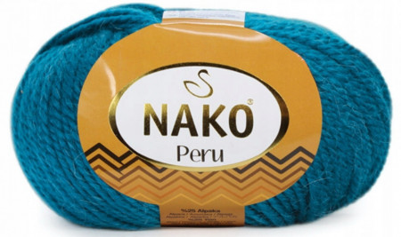 Fir de tricotat sau crosetat - Fire din amestec alpaca, lana si acril Nako Peru - ALBASTRU COD 10328