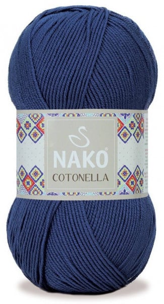 Fir de tricotat sau crosetat - Fire NAKO COTONELLA ALBASTRU 2181