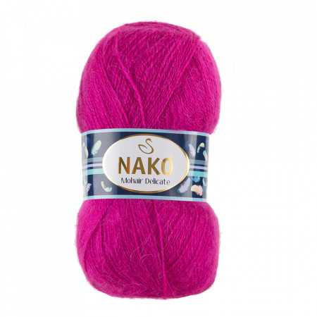 Fir de tricotat sau crosetat - Fire tip mohair acril NAKO MOHAIR DELICATE - ROZ COD 6141