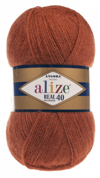Fir de tricotat sau crosetat - Fire tip mohair din acril Alize Angora Real 40 Maro 36