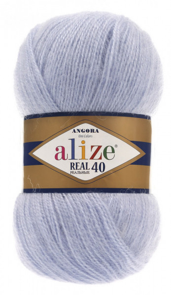Fir de tricotat sau crosetat - Fire tip mohair din acril Alize Angora Real 40 Bleo 51