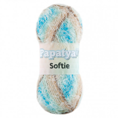 Fir de tricotat sau crosetat - Fire tip mohair din acril Kamgarn Papatya Softie Degrade 704
