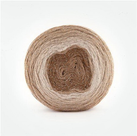 Fir de tricotat sau crosetat - Fire tip mohair din acril Kamgarn Papatya CAKE SILVER degrade 302