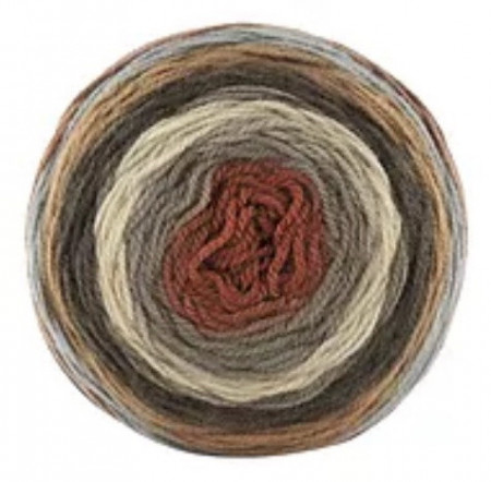 Fir de tricotat sau crosetat - Fire tip mohair din acril Kamgarn Papatya CAKE degrade 234