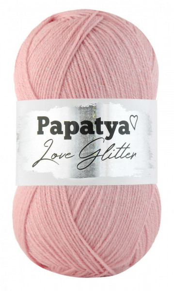 Fir de tricotat sau crosetat - Fire tip mohair din acril Kamgarn Papatya Love Glitter COD 4120