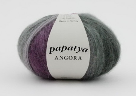 Fir de tricotat sau crosetat - Fire tip mohair din acril Kamgarn Papatya Angora degrade 22