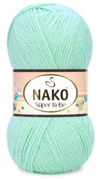 Fir de tricotat sau crosetat - Fire tip mohair din acril Nako SUPER BEBE VERNIL 11627