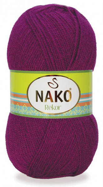 Fir de tricotat sau crosetat - Fire tip mohair din acril premium Nako REKOR MOV 4515