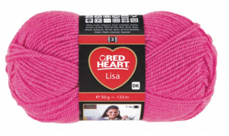 Fir de tricotat sau crosetat - Fire tip mohair din acril RED HEART LISA UNI ROZ 8305