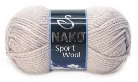 Fir de tricotat sau crosetat - Fire tip mohair din acril si lana Nako Sport Wool GRI 3079
