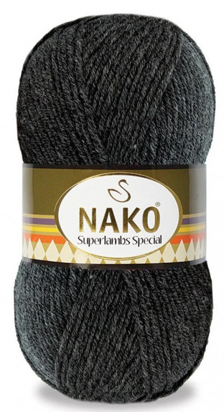 Fir de tricotat sau crosetat - Fire tip mohair din lana 50% si acril 50% Nako Superlambs Special Gri 1441