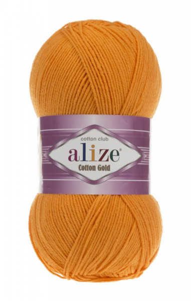 Fir de tricotat sau crosetat - Fir ALIZE COTTON GOLD PORTOCALIU 83