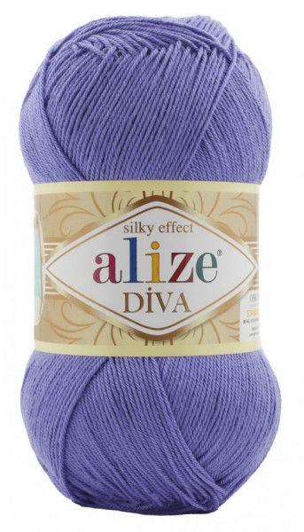 Fir de tricotat sau crosetat - Fir microfibra ALIZE DIVA MOV 851