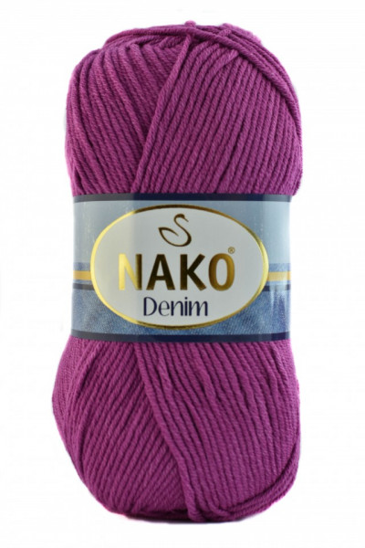 Fir de tricotat sau crosetat - FIR NAKO DENIM MAGENTA COD 6958