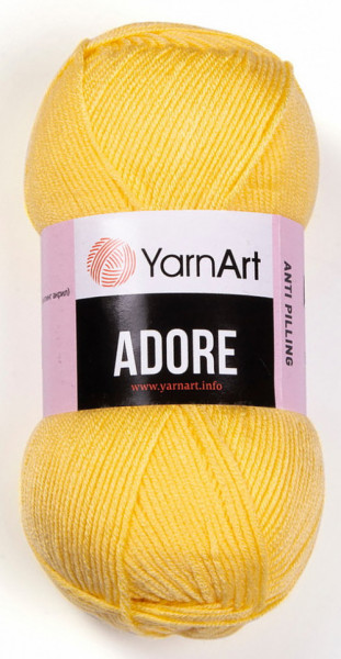 Fir de tricotat sau crosetat - Fire acril anti pilling YARNART ADORE COD 332