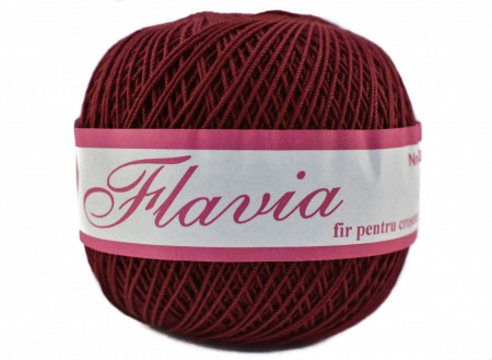 Fir de tricotat sau crosetat - Fire Bumbac 100% FLAVIA ROMANOFIR BOBINA MARO 1300