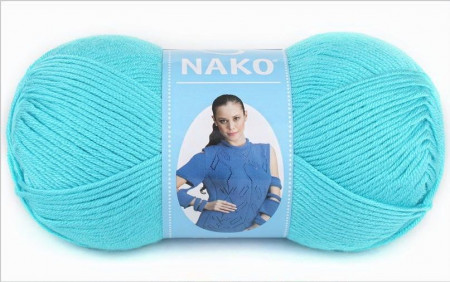 Fir de tricotat sau crosetat - Fire Nako SATEN TURCOAZ 3323