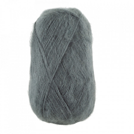 Fir de tricotat sau crosetat - Fire tip mohair acril NAKO MOHAIR DELICATE - GRI COD 6129 / 851 - Img 2