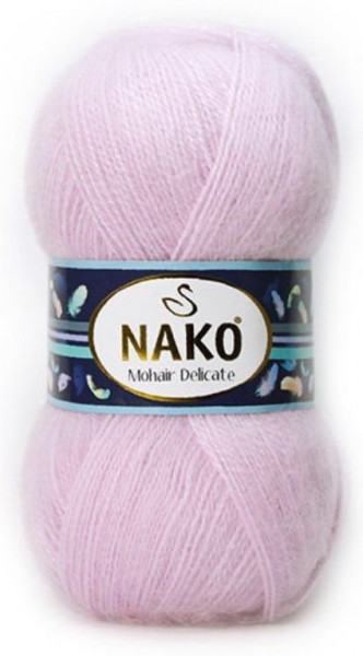 Fir de tricotat sau crosetat - Fire tip mohair acril NAKO MOHAIR DELICATE - LILA COD 5090