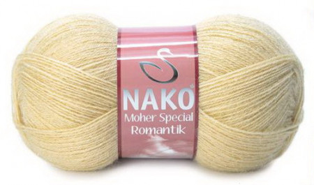Fir de tricotat sau crosetat - Fire tip mohair acril NAKO MOHER SPECIAL ROMANTIK BEJ 11300