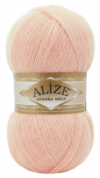 Fir de tricotat sau crosetat - Fire tip mohair din acril Alize Angora Gold Pudra 840