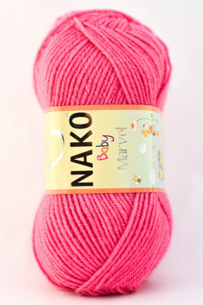 Fir de tricotat sau crosetat - Fire tip mohair din acril Nako Baby MARVEL ROZ 6737