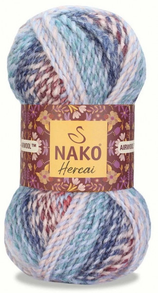 Fir de tricotat sau crosetat - Fire tip mohair din acril NAKO HERCAI DEGRADE 28132