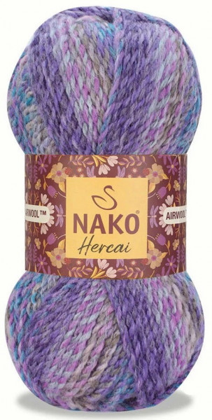Fir de tricotat sau crosetat - Fire tip mohair din acril NAKO HERCAI DEGRADE 28181