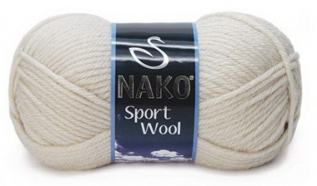 Fir de tricotat sau crosetat - Fire tip mohair din acril si lana Nako Sport Wool GRI 6383