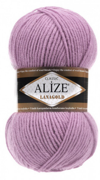 Fir de tricotat sau crosetat - Fire tip mohair din lana 49% si acril 51% Alize Lanagold Lila 505