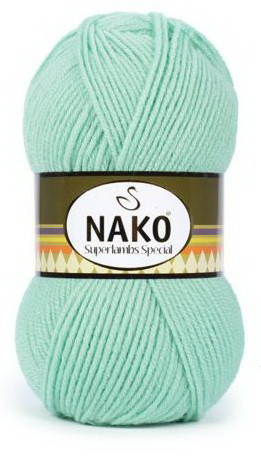 Fir de tricotat sau crosetat - Fire tip mohair din lana 50% si acril 50% Nako Superlambs Special VERDE 3726