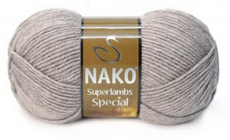 Fir de tricotat sau crosetat - Fire tip mohair din lana 50% si acril 50% Nako Superlambs Special BEJ 23131