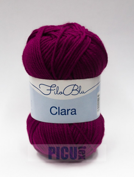 Fir de tricotat sau crosetat - Fire tip mohair din poliester Filo Blu - Clara 15