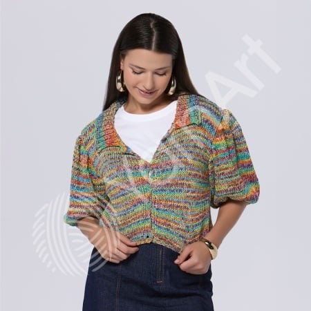 Fir de tricotat sau crosetat - Fire YARNART COTTON FUSION COD 3654 - Img 3