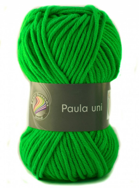 Fir de tricotat sau crosetat - PAULA UNI by GRUNDL VERDE - 15 (FLUO)