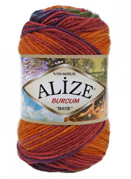 Fir de tricotat sau crosetat - Fir ACRILIC ALIZE BURCUM BATIK DEGRADE 4827