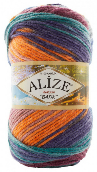 Fir de tricotat sau crosetat - Fir ACRILIC ALIZE BURCUM BATIK DEGRADE 7919