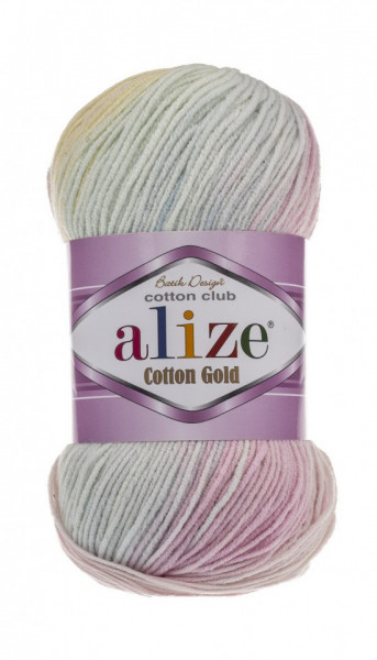 Fir de tricotat sau crosetat - Fir ALIZE COTTON GOLD BATIK - DEGRADE 6785