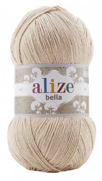 Fir de tricotat sau crosetat - Fir BUMBAC 100% ALIZE BELLA 100 - BEJ 76