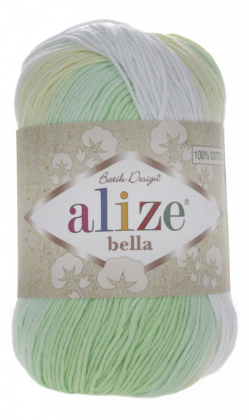 Fir de tricotat sau crosetat - Fir BUMBAC 100% ALIZE BELLA BATIK 100-2131