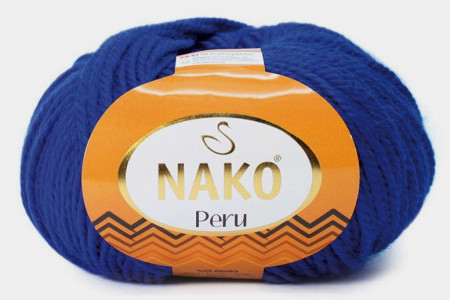 Fir de tricotat sau crosetat - Fire din amestec alpaca, lana si acril Nako Peru - ALBASTRU COD 6744