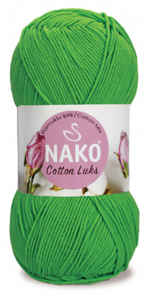 Fir de tricotat sau crosetat - Fire NAKO COTTON LUKS VERDE 97571