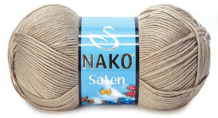 Fir de tricotat sau crosetat - Fire Nako SATEN BEJ 1199